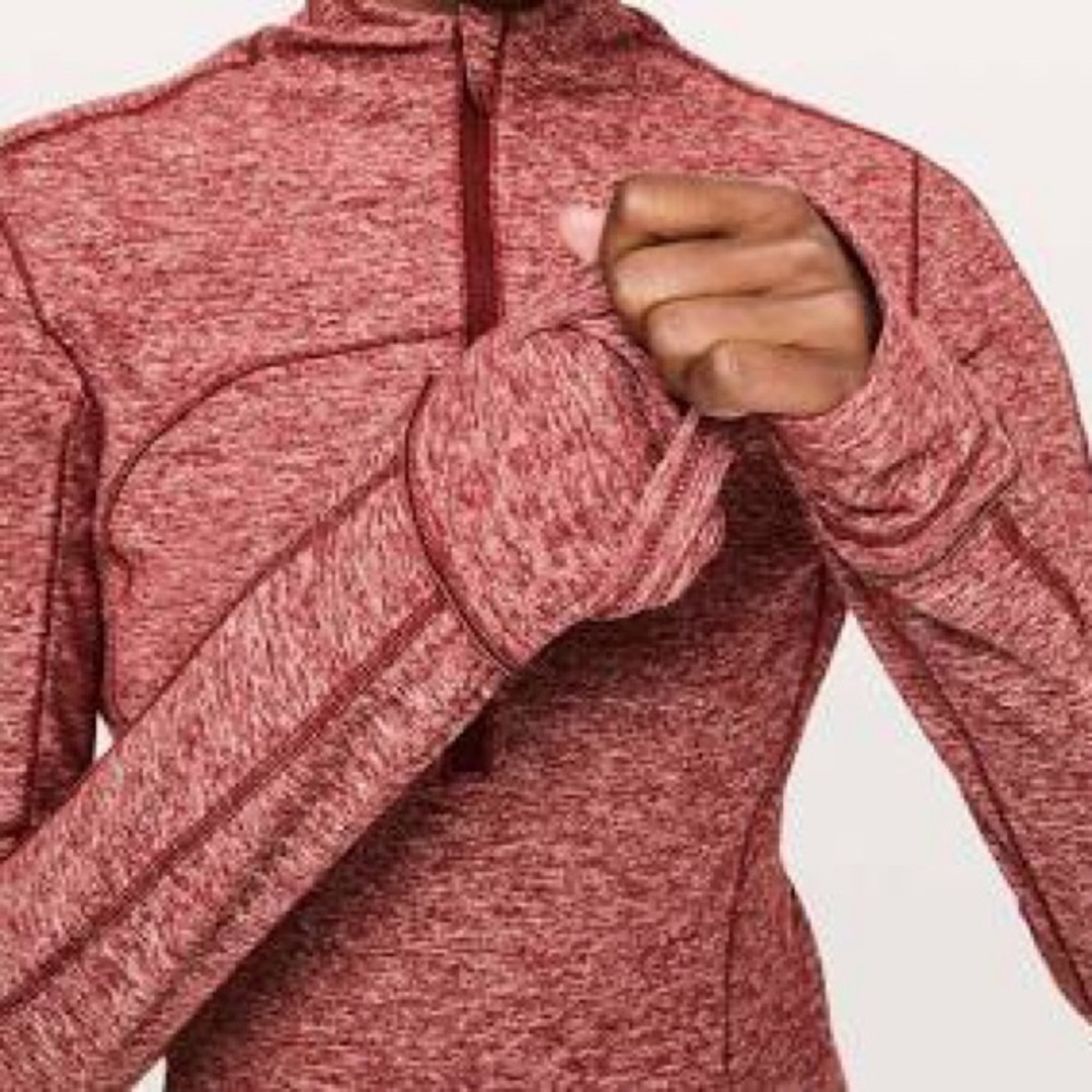 Lululemon Run Briskly 1/2 Zip Heathered Rulu Long Sleeve Pullover - Picture 5 of 10